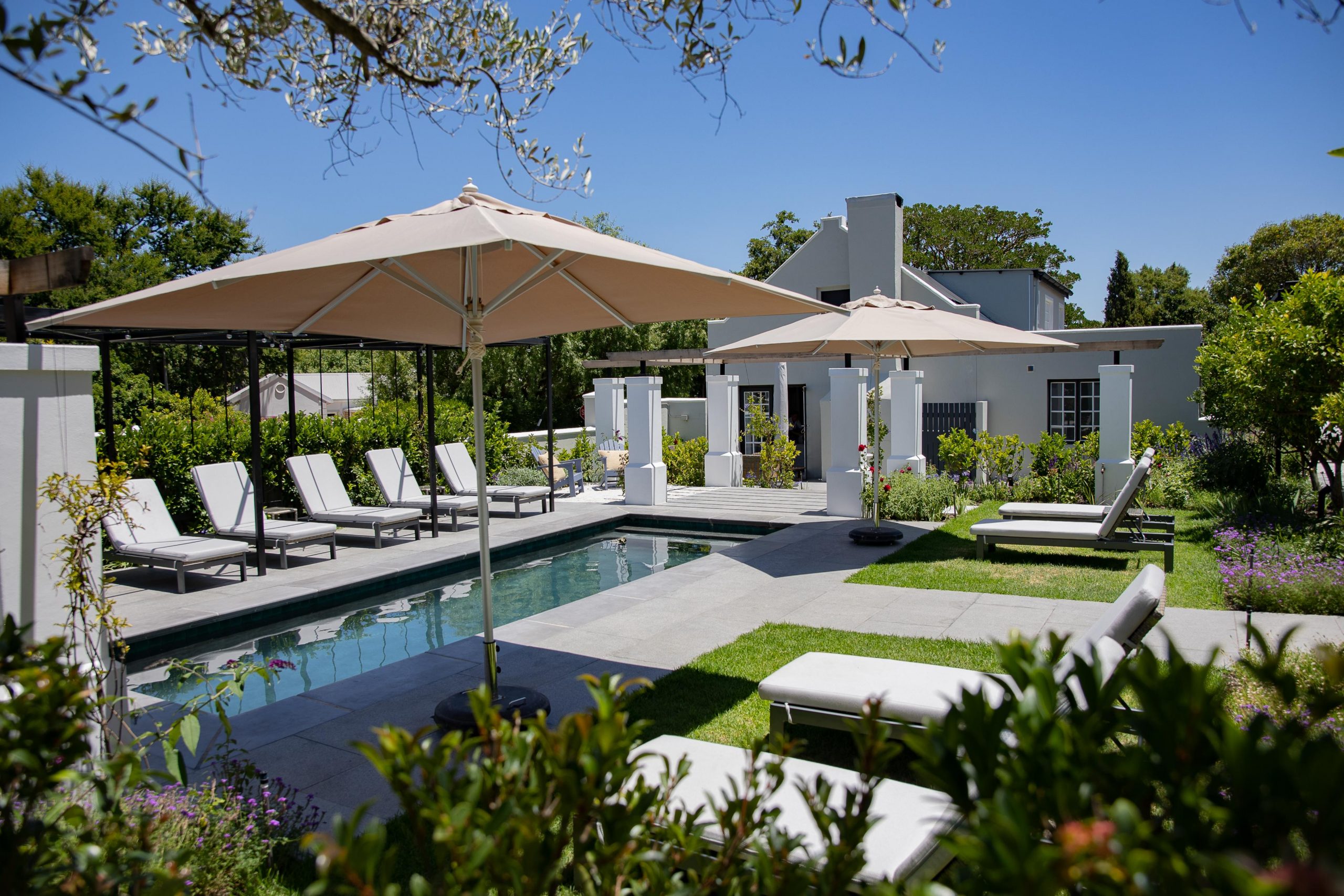 Views from LErmitage Chateau & Villas - Franschhoek - Franschhoek Vineyard Hopper